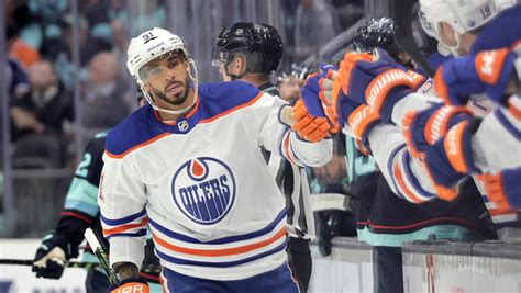 Evander Kane’s hat trick lifts Oilers past Kraken 6-4